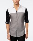 Inc International Concepts Men's Colorblocked Long-sleeve Shirt, Only At Macy's