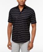 Alfani Men's Disconnected Striped Shirt, Only At Macy's