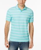 Club Room Performance Uv Protection Short-sleeve Stripe Polo, Only At Macy's