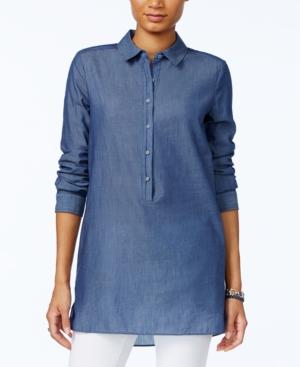 Tommy Hilfiger Chambray Tunic Shirt, Only At Macy's