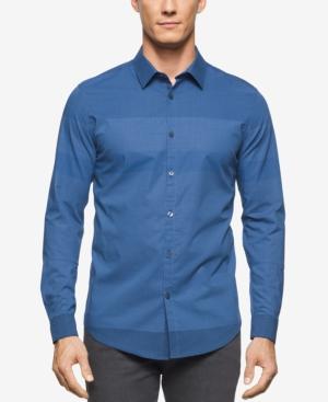 Calvin Klein Men's Colorblocked Check Long-sleeve Shirt