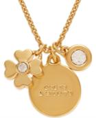 Kate Spade New York 12k Gold-plated Clover Charm Pendant Necklace