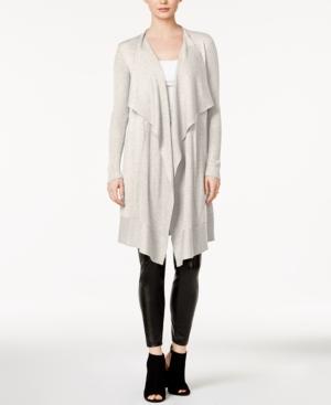 Kensie Open-front Waterfall Cardigan