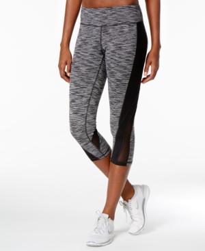 Ideology Spaced-dyed Mesh Cropped Leggings, Only At Macy's