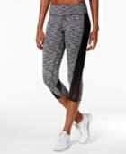 Ideology Spaced-dyed Mesh Cropped Leggings, Only At Macy's