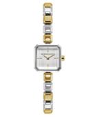 Bcbg Maxazria Ladies Two Tone Bracelet Watch With Silver Square Dial, 20mm