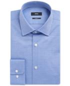 Boss Men's Sharp-fit Basketweave Cotton Dress Shirt