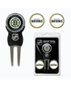 Team Golf Boston Bruins Divot Tool And Markers Set