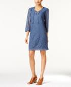 Style & Co. Lace Peasant Dress, Only At Macy's