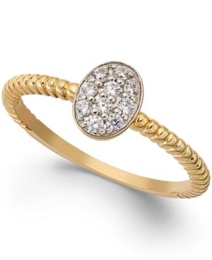 White Sapphire Cluster Ring (1/4 Ct. T.w.) In 14k Gold