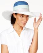 Collection Xiix Colorblock Straw Floppy Hat