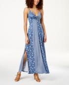 American Rag Juniors' Printed Twist-front Maxi Dress, Created For Macy's