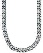 Esquire Men's Jewelry Wide Chain Necklace (6-3/4mm) In Sterling Silver