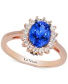 Le Vian Chocolatier Tanzanite (1 Ct. T.w.) And Diamond (1/3 Ct. T.w.) Ring In 14k Rose Gold