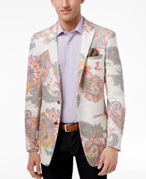 Tallia Men's Slim-fit Paisley Metallic-print Sport Coat