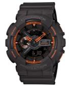 G-shock Men's Analog-digital Gray Resin Strap Watch 55x52mm Ga110ts-1a4