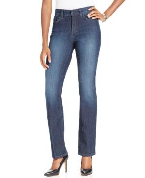 Nydj Petite Hayley Burbank Wash Straight-leg Jeans