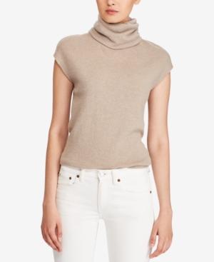 Polo Ralph Lauren Cashmere Cap-sleeve Turtleneck Sweater