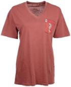 Royce Apparel Inc Women's Short-sleeve Louisville Cardinals V-neck T-shirt