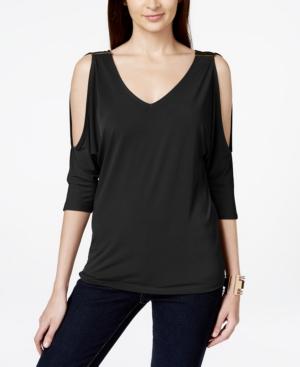 Inc International Concepts Cold-shoulder Top, Created For Macy's