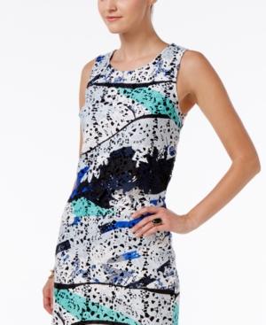 Bar Iii Printed Lace Top, Only At Macy's