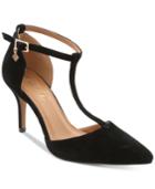 Nanette By Nanette Lepore Sabrina Pointed-toe T-strap Pumps, Only At Macy's Women's Shoes