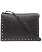 Dkny Commuter Pebble Leather Zip Logo Crossbody, Created For Macy's