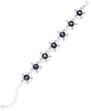 Vera Bradley Silver-tone Crystal Bouquet Bracelet