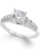 Certified Diamond Engagement Ring (1-1/10 Ct. T.w.) In 18k White Gold