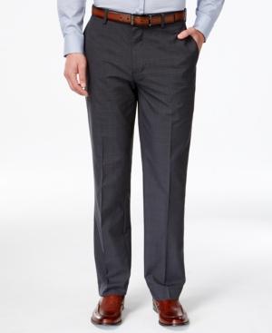 Louis Raphael Charcoal Plaid Dress Pants