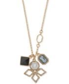Ivanka Trump Gold-tone Stone & Pave Multi-charm Pendant Necklace