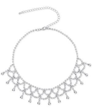 Say Yes To The Prom Silver-time Crystal Choker Necklace, A Macy's Exclusive Style