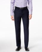 Ryan Seacrest Distinction Navy Solid Slim-fit Pants
