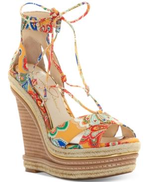 Jessica Simpson Adyson Lace-up Wedge Sandals Women's Shoes