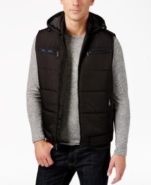 Inc International Concepts Men's Quilted Hooded Vest, Only At Macy's