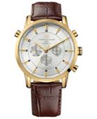 Tommy Hilfiger Watch, Men's Brown Croc-embossed Leather Strap 44mm 1790874