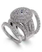 Diamond Round Cluster Bridal Set (7 Ct. T.w.) In 14k White Gold