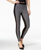 Hue Blocked Microsuede Leggings