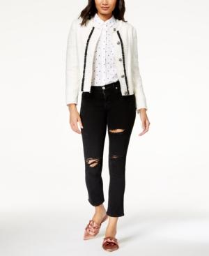 Hudson Jeans Zoeey Ripped Straight-leg Jeans