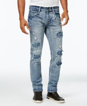 Inc International Concepts Men's Light Wash Ripped Skinny Jeans, Only At Macy's