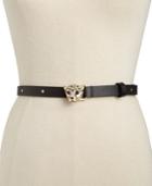 Kate Spade New York Cheetah-buckle Leather Belt