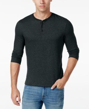 Club Room Men's Herringbone Classic-fit Henley, Only At Macy's
