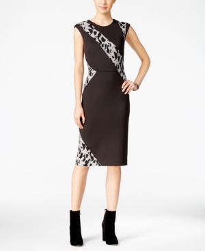 Rachel Rachel Roy Lace Scuba Sheath Dress