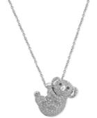 Effy Diamond Koala Pendant Necklace (5/8 Ct. T.w.) In 14k White Gold