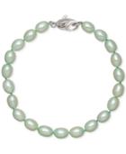 Honora Style Mint Cultured Freshwater Pearl Bracelet In Sterling Silver (7-8mm)