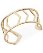Vera Bradley Gold-tone Geometric Openwork Cuff Bracelet