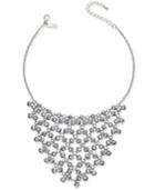 Inc International Concepts Silver-tone Hematite Bead Statement Necklace, Created For Macy's