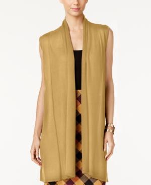 Joseph A Shawl-collar Duster Sweater Vest