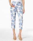 Charter Club Floral-print Capri Pants, Created For Macy's