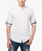 American Rag Men's Banded Collar Shirt, Created For Macy's